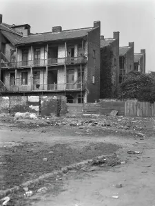 Servants Quarter Prints: Service wings, New Orleans, between 1920 and 1926. Creator: Arnold Genthe