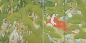 Hot Spring Prints: Serving Girl in a Spa, 1918. Creator: Tsuchida, Bakusen (1887-1936)