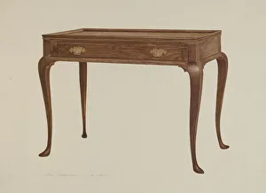 John Swientochowski Prints: Serving Table, c. 1939. Creator: John Swientochowski