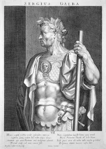 Gillis Sadeler Ii Prints: Servius Sulpicius Galba, Roman Emperor, (c1590-1629). Artist: Aegidius Sadeler II