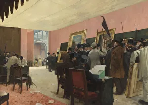 Henri 1852 1929 Prints: A Session of the Painting Jury, before 1885. Artist: Gervex, Henri (1852-1929)