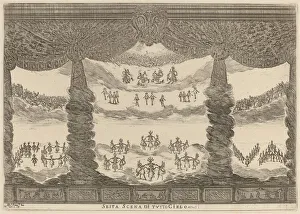 Stefano Della Bella Collection: Sesta Scena di Tutto Cielo, 1637. Creator: Stefano della Bella