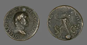 Sestertius (Coin) Portraying Emperor Vitellius, 69. Creator: Unknown Sestertius (Coin) Portraying Emperor Vitellius, 69. Creator: Unknown