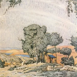 Leon Prints: Set Design for Act I of Helen of Sparta