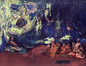 Set design for the ballet Scheherazade, c1913. Artist: Leon Bakst