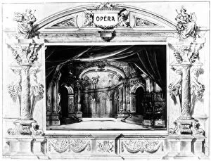 Wolfgang Amadeus Gallery: Set design for Mozarts Don Giovanni, 1875