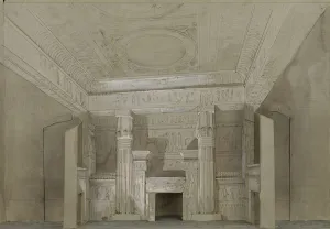 Set design for the Opera Aida by Giuseppe Verdi, Paris, Theatre national de l Opera, 22. 03. 1880, 188