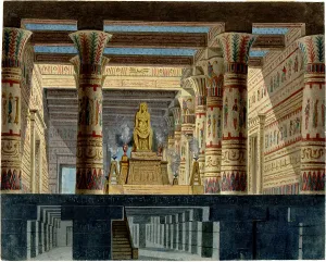 Verdi Prints: Set design for the Opera Aida by Giuseppe Verdi