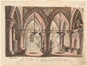 Set design for the Opera Ernani by Giuseppe Verdi