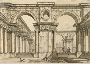 Titus Prints: Set design for the Opera La clemenza di Tito (The Clemency of Titus) by Wolfgang Amadeus Mozart