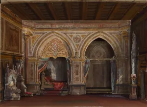 Otello Prints: Set design for the Opera Otello by Giuseppe Verdi