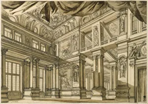 Brush Prints: Set design for the Opera Scipione (Scipio) by George Frideric Handel, 18th century