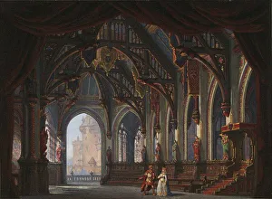 Set design for Opera Tannhauser by Richard Wagner. Paris, Theatre de l'Opera-Le Peletier, 13.03.1861 Set design for Opera Tannhauser by Richard Wagner. Paris, Theatre de l'Opera-Le Peletier, 13.03.1861