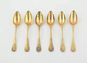 Biennais Martin Guillaume Gallery: Set of Dessert Spoons (10), Paris, 1789 / 1820. Creators: Martin-Guillaume Biennais