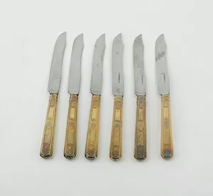 Biennais Martin Guillaume Gallery: Set of Dinner Knives (10), Paris, 1789 / 1820. Creators: Martin-Guillaume Biennais