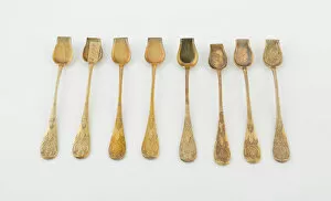 Biennais Martin Guillaume Gallery: Set of Salt Spoons (10), Paris, 1789 / 1820. Creators: Martin-Guillaume Biennais