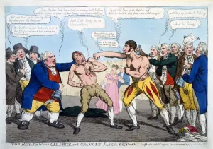 Pugilism Prints: The Set-Too between Old Price and Spangle Jack the Shewman - fought with unabated