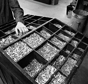 Mexborough Prints: Set type broken up after use, the White Rose Press, Mexborough, South Yorkshire, 1968