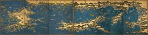 Byobu Gallery: Seto Inland Sea, Second Half of the 17th cen.. Artist: Anonymous