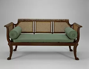 Cane Gallery: Settee, 1815 / 20. Creator: Unknown