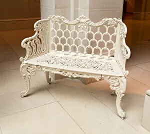 Cast Iron Collection: Settee, 1850-1900. Creator: Unknown