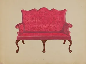 Dieterich John Prints: Settee, 1936. Creator: John Dieterich