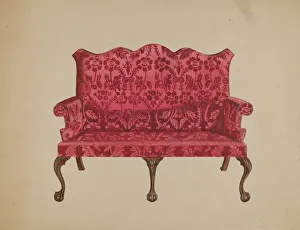 Settee, 1936. Creator: John Dieterich