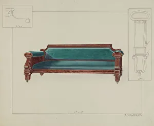 Settee, c. 1936. Creator: Alfred Walbeck
