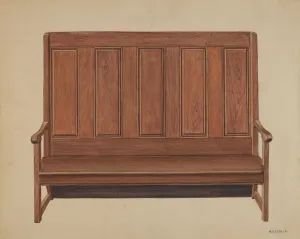 Eisman Harry Gallery: Settee, c. 1936. Creator: Harry Eisman