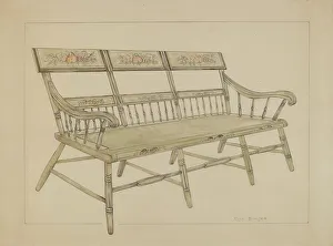 Settee, c. 1936. Creator: Rosa Burger
