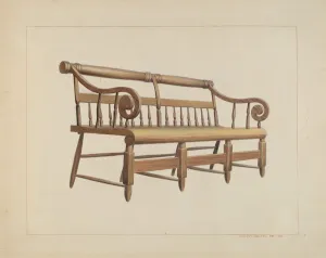 Vincent P Rosel Prints: Settee, c. 1938. Creator: Vincent P. Rosel