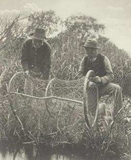 Edition Of 200 Prints: Setting Up the Bow-Net, 1886. Creator: Peter Henry Emerson