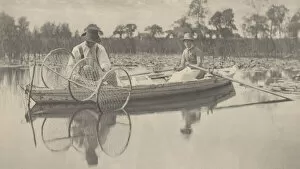 Setting the Bow-Net, 1886. Creators: Dr Peter Henry Emerson, Thomas Frederick Goodall