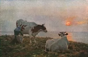 Adrian Gallery: The Setting Sun, c1897, (c1930). Creator: Adrian Stokes