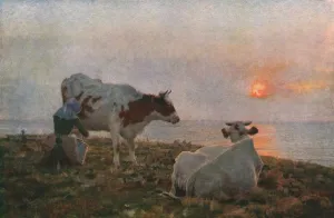 Horizon Prints: The Setting Sun, c1897, (c1930). Creator: Adrian Stokes