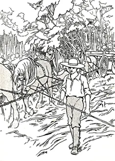 More About The Empire Prints: A Settler Clearing His Land, 1912. Artist: Charles Robinson
