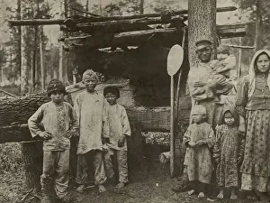 Settlers Prints: Settlers at their home, 1880. Creator: Unknown