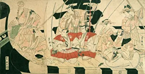 Seven Actors as the Gods of Good Fortune, Late 18th-early 19th century. Creator: Utagawa Toyokuni I