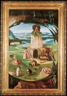 Avarice Gallery: The Seven Deadly Sins. Artist: Bosch, Hieronymus (c. 1450-1516)