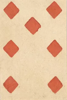Seven of Diamonds, from a Set of Piquet Cards, late 18th-19th century