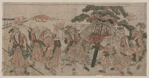 Seven Lucky Gods Prints: Seven Lucky Gods, 1810s. Artist: Shunsen (Shunko II), Katsukawa (1762-1830)
