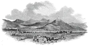 The Seven Mountains and Drachenfels, from Godenberg, 1845. Creator: Ebenezer Landells