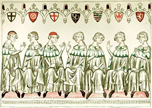 Archbishop Of Mainz Gallery: Seven Prince Electors voting for Henry VII, Holy Roman Emperor