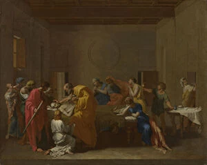 Anointing Of The Sick Collection: Seven Sacraments: Extreme Unction, ca 1637-1640. Artist: Poussin, Nicolas (1594-1665)