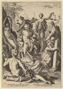 Matham Jacob Prints: The Seven Virtues, 1588. Creator: Jacob Matham