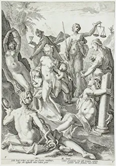 Matham Jacob Prints: The Seven Virtues, 1588. Creator: Jacob Matham