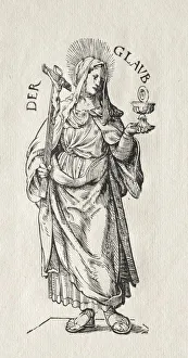 1473 1531 Prints: The Seven Virtues: Faith. Creator: Hans Burgkmair (German, 1473-1531)