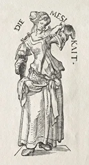 1473 1531 Prints: The Seven Virtues: Temperance. Creator: Hans Burgkmair (German, 1473-1531)