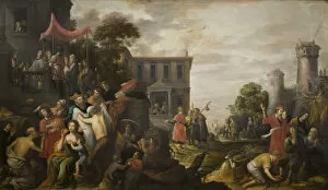 Assistance Gallery: The Seven Works of Mercy, 1637. Creator: Teniers, David, the Elder (1582-1649)