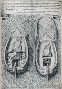 Edward Keble Gallery: Seventeenth Century Fireship, c1660
